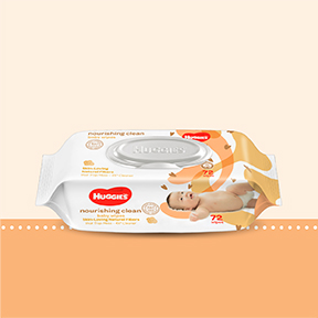 Pairs-Huggies Nourishing Clean Wipe